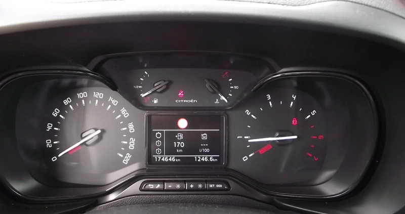 Citroen Berlingo cena 58900 przebieg: 174646, rok produkcji 2019 z Wyszków małe 352